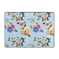 thumbnail image 7 of Area Rugs For Living Room Decor - Rose Hummingbird Soft Anti Slip Throw Washable Rugs 5x7 For Bedroom, Indoor Carpet For Bedroom Living Room 80x58In, 7 of 7