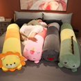 thumbnail image 5 of Muñeco de peluche Kawaii de León, unicornio, dinosaurio, Husky, Bat, diablo, almohada larga para bebé, cojín para cama, regalo de cumpleaños para niños, 85/120/140cm, 5 of 5