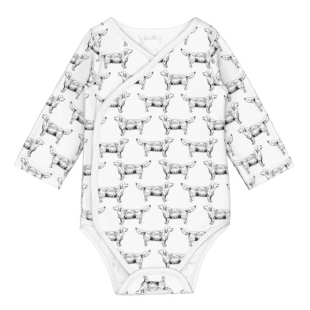 

Matuu Labrador Retriever Dog for Baby Long-Sleeve Bodysuit Soft Cotton Comfortable and Breathable Perfect for Newborns and Infants