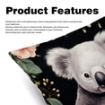 thumbnail image 2 of Koala Throw Pillow Covers Covers Set of 2, Velvet Cushion Case with Unique Patterns for Bed Pillows, 16x16 18x18 20x20 Inches,for Various Occasions, 2 of 6