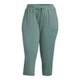 Athletic Works Women's Plus Size Knit Capri Pants, 22” Inseam, Sizes 1X4X