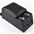 thumbnail image 1 of Asiento trasero universal Coverado con consola central de coche, negro, 1 of 9