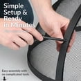 thumbnail image 4 of Sunnydaze Easy Access 36" Round Heavy-Duty Fire Pit Spark Screen Cover with Hinged Door, 4 of 13