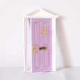 thumbnail image 3 of 1:12 DollHouse puerta de madera miniatura con abierto hacia afuera CUTICAT Dollhouse Miniature Furniture, 3 of 8
