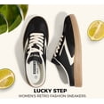 thumbnail image 6 of LUCKY STEP Comfort Mules Fashion Backless Slip On Sneakers Retro Casual Shoes,Black/White,Womens, 6 of 10