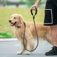 thumbnail image 6 of Dog Leash, Heavy Duty Rope Nylon Leashes with Comfortable Foam Handle, Highly Reflective Threads and Metal Clasp for Large Medium Small Dogs Jogging Training -Black, 6 of 6