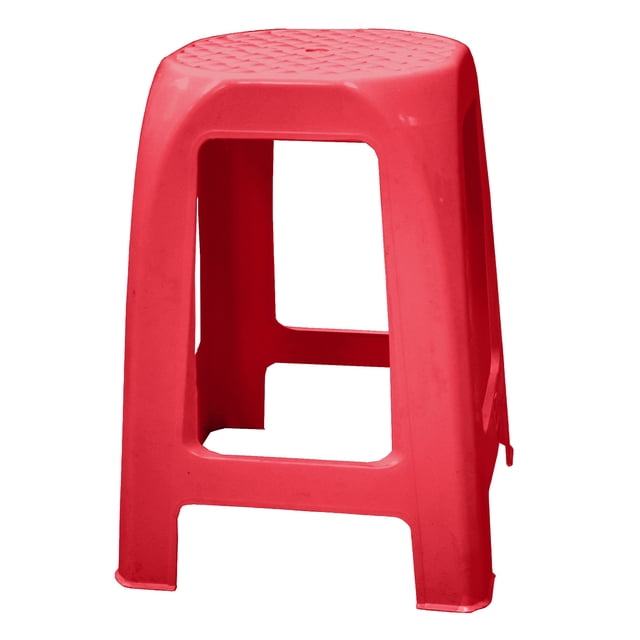 BANCO JIQUILPAN 4 PATAS ROJO