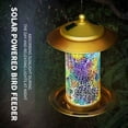 thumbnail image 1 of RKSTN Outdoor Decor New Lighting Solar Bird Feeder Outdoor Hanging Iron Bird Feeding Box Hummingbird Feeder Home Decor, 1 of 2