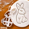 thumbnail image 2 of Cheapark Easter Bunny Cookie Cutter Metal Baking Tool for Spring Holiday Cooking and Party Treats, 2 of 4