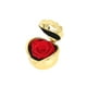 thumbnail image 2 of Yuarrent Compromiso de boda Romántico en forma de corazón Flor de rosa artificial Simulación de flores falsas Dormitorio Patio Decoración de Artesanía Caja de oro rojo, 2 of 6
