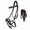 Brown/Beaded, variant on Horse Western Black Leather Bitless Sidepull Beaded Bridle Reins 77RT24BK-F