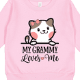 thumbnail image 3 of Inktastic My Grammy Loves Me Girls Granddaughter Kitten Toddler Sweatshirt, 3 of 4