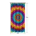 thumbnail image 5 of Colorful Rainbow Tie Dye Spiral Pattern Shower Curtain 36"x72" ,Bathroom Decorative Shower Curtains Set with 12 Hooks,Modern Waterproof Washable Shower Curtain, 5 of 6