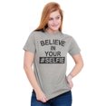 thumbnail image 5 of Believe in Your Selfie Hashtag Humor Women's Graphic T Shirt Tees Brisco Brands S, 5 of 7