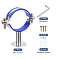thumbnail image 4 of Unique Bargains 2Pack Pipe Supports Adjustable Pipe Bracket Clamp Pipe Strap for 80-89mm Pipe, 4 of 4