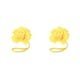 thumbnail image 2 of Wosthever ABS Cortina Tieback Punch-free Linda y elegante forma de flor Decorativo Inicio Hebilla Sujetador Ornamento Accesorios Amarillo Amarillo 2piezas, 2 of 6
