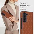 thumbnail image 4 of ELEHOLD for Samsung Galaxy Z Fold7 Case,Women Luxury PU Leather Ultra Slim Anti-Drop Protection Cover All-Inclusive Shockproof  New Case for Samsung Galaxy Z Fold7,Brown, 4 of 7