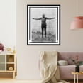 thumbnail image 3 of Historic Framed Print, [Jack Johnson, full-length portrait, standing, facing front, with arms outstretched] - 2, 17-7/8" x 21-7/8", 3 of 9