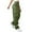 02# Army Green, variant on HKYNLAG Cargo Pants Women Elastic High Waisted Pants Wide Leg Baggy Casual Trousers Hiking Streetwear with Pockets Army Green M