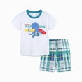 thumbnail image 7 of Toddler Boy Summer Clothes Cotton Short Sleeve T Shirt And Short Clothing Set With Pockets Outfits 2-7T, 7 of 7