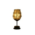 thumbnail image 1 of Moocorvic Clearance Unique Wrought Iron NJightlight Wine Glass Wine Bottle Gift Decorative Lights, 1 of 2
