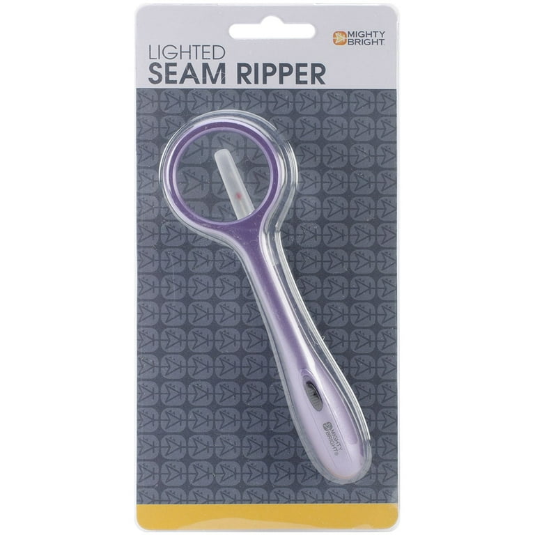 Mighty Bright Lighted Seam Ripper & Magnifier-Purple 