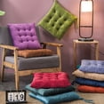 thumbnail image 3 of HomeLife Solid Color Chair Cushion 15.7in Square Seat Cushion with Straps Floor Cushion Colors to Choose Seat Cushion, 3 of 13