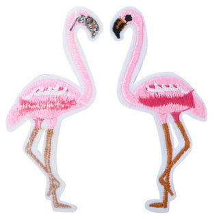 Pink Flamingo Floatie Embroidered Iron-On Patch – Winks For Days