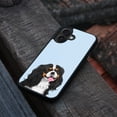 thumbnail image 4 of WIRESTER Shockproof Soft Rubber Cover Case for Apple iPhone 16 Plus 6.7" 2024, Tricolor Cavalier King Charles Spaniel Dog On Light Blue Background, 4 of 5