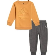 Timberland Boys 12-24 Months 2-Piece Jogger Set (Brown 18 Months)