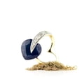 thumbnail image 6 of Galaxy Gold 14k 22" Yellow Gold Heart Necklace with Natural Diamonds and Sapphire, 6 of 6