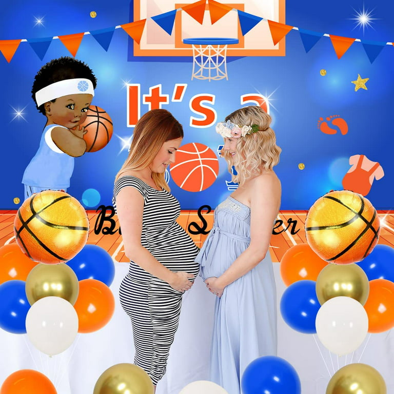 Sports Theme Gender Reveal Party Decoration Backdrop Twins Basketball –  dreamybackdrop