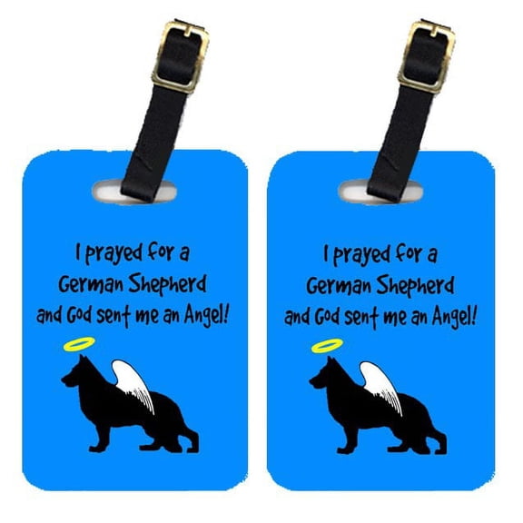Pair of 2 German Shepherd Luggage Tags