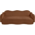 thumbnail image 6 of Meridian Furniture Bloom Saddle Teddy Fabric Sofa, 6 of 17
