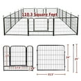 thumbnail image 5 of PawGiant Dog Playpen, Heavy Duty Metal Dog Exercise Playpen Fence for Indoor & Outdoor, 16 Panels & 24'' Height, 5 of 7