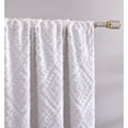 thumbnail image 3 of Jacquard Clip Blackout Rod Pocket Single Window Panel, 3 of 3