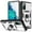 A, variant on Decase Shockproof Rugged Case with Built-in Ring Kickstand & 360° Full Protection Anti-Scratch Privacy Slide Cover for Samsung Galaxy S20 FE,Magnetic Car Mount Compatible, Card Slot Design,A
