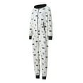thumbnail image 6 of Michellecmm  Women Men Couples Pajamas Bear/Heart/Penguin/Crutch Print Sleepwear, 6 of 9