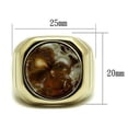 thumbnail image 2 of Anillo Color Oro Para Hombres de Acero Inoxidable Formal Colombiano, 2 of 4