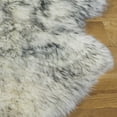thumbnail image 3 of SAFAVIEH Sheep Skin Tiana Animal Runner Rug, Ivory/Smoke Grey, 2' x 8'5", 3 of 10