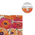 thumbnail image 5 of Yayeee Shower Curtain with Hooks 72"x72" Waterproof Fabric Bathroom Hanging Decor, Orange Hand Drawn Floral, 5 of 5