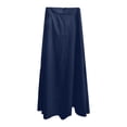 thumbnail image 6 of Elegant Maxi Skirts for Women High Waisted Ankle Length A Line Flowy Long Skirts with Pockets, 6 of 6