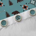 thumbnail image 4 of Homewish Teens Wildlife Bear Black Out Curtains,Woodland Jungle Animal Curtains Pack of 2 (42x63 Each),Black Blue Bedroom Curtains,Super Cozy Room Decor, 4 of 6
