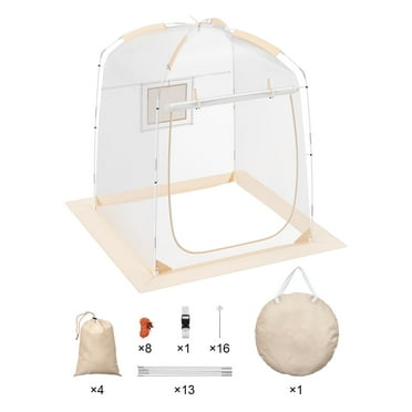 KFFKFF Solo Sports Pod, 50" x 50" Bubble Tent for 1 Person, Quick Setup Weather-Resistant Shelter Transparent Outdoor Sports Dome for Sport Events, Parades, Fishing