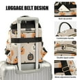 thumbnail image 3 of FORMRS Mini Backpack Purse for Women Travel Daypack Casual Shoulder Bag, Beige Halloween Pumpkin, 3 of 7