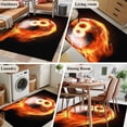 thumbnail image 6 of Flame Billiards Area&nbsp;Rug 2.7x5ft Sports Black Background Abstract Art Non-Slip&nbsp;Washable Square&nbsp;Rugs Soft Felt Indoor Floor Mat for Bedroom Kitchen Living Room Bathroom, 6 of 9
