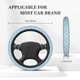 thumbnail image 3 of Uemuo Daisies Flowers Printed Car Elastic Steering Wheel Cover - Universal Car Accessory for Diverse Cars Anti-Slip, and Comfortable- 15", 3 of 8