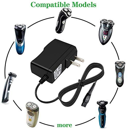 Mysterie Archaïsch Bungalow Charger for Philips-Norelco-HQ8505 Norelco 7000 5000 3000 Series Electric  Shaver Razor, Aquatec, Arcitec, Multigroom Beard Trimmer & More 15V AC  Adapter Power-Supply Cord - Walmart.com