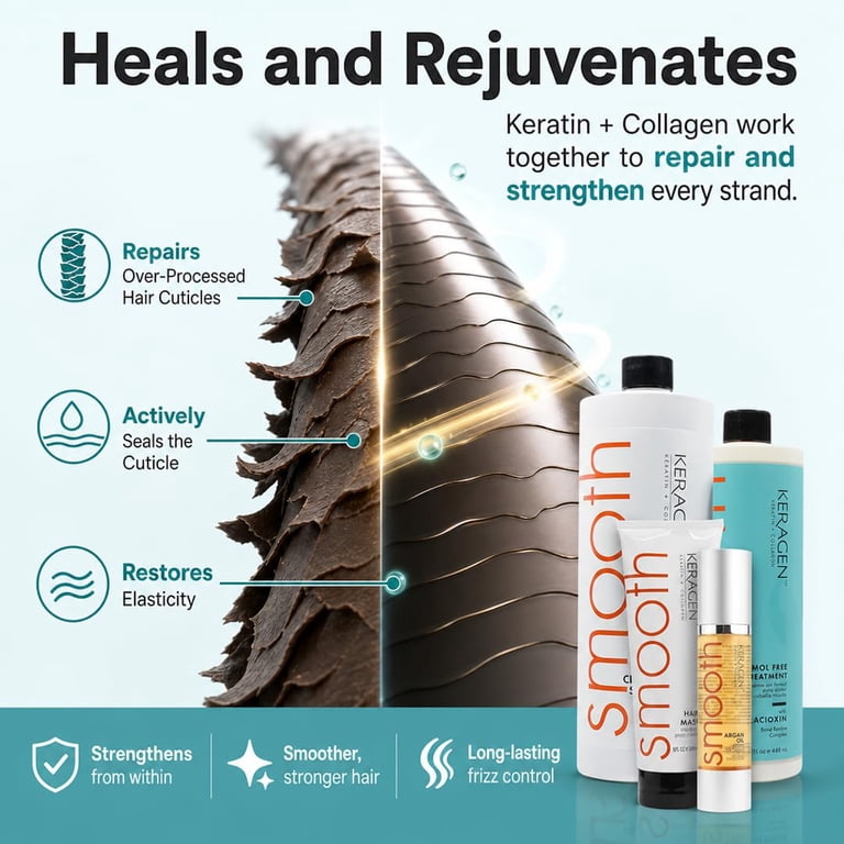 Keragen Brazilian Keratin Kit - Formaldehyde-Free Smoothing