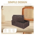 thumbnail image 2 of 2 piezas Cestas de almacenamiento tejido Mapas de mesa Servicio Cesta de papel decorativo Canasta tejida de cuerda, 2 of 5